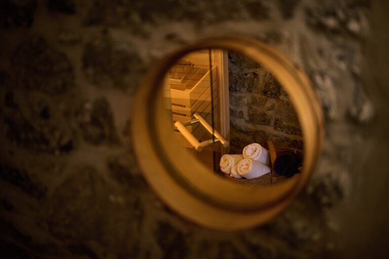 Wellness and relaxation area at traditional homestead in Slovenia